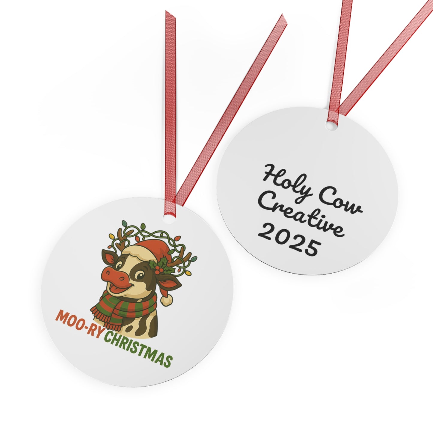 Holy Cow It's Christmas - Ornament