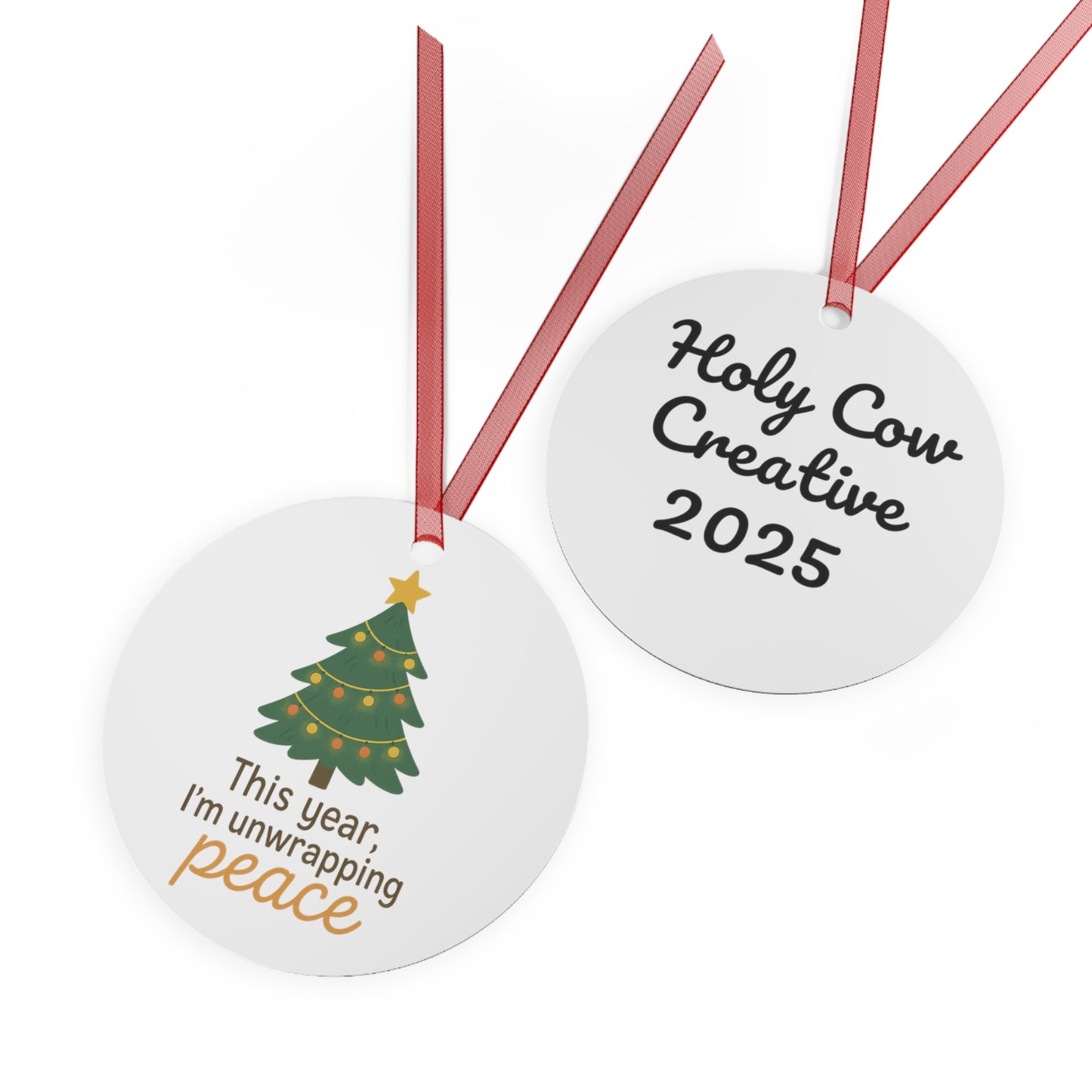 Unwrapping Peace - Ornament