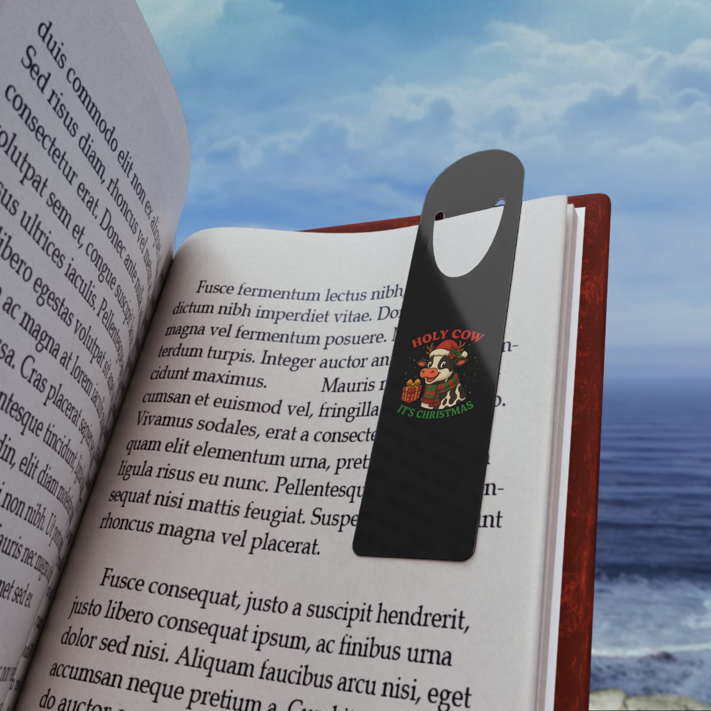 Holy Cow It's Christmas - Metal Bookmark