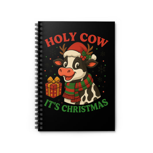 Holy Cow It's Christmas - Spiraled Notebook