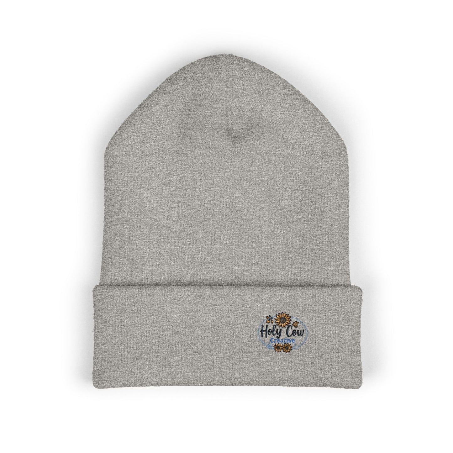Holy Cow Creatived - Embroidered Cuffed Beanie