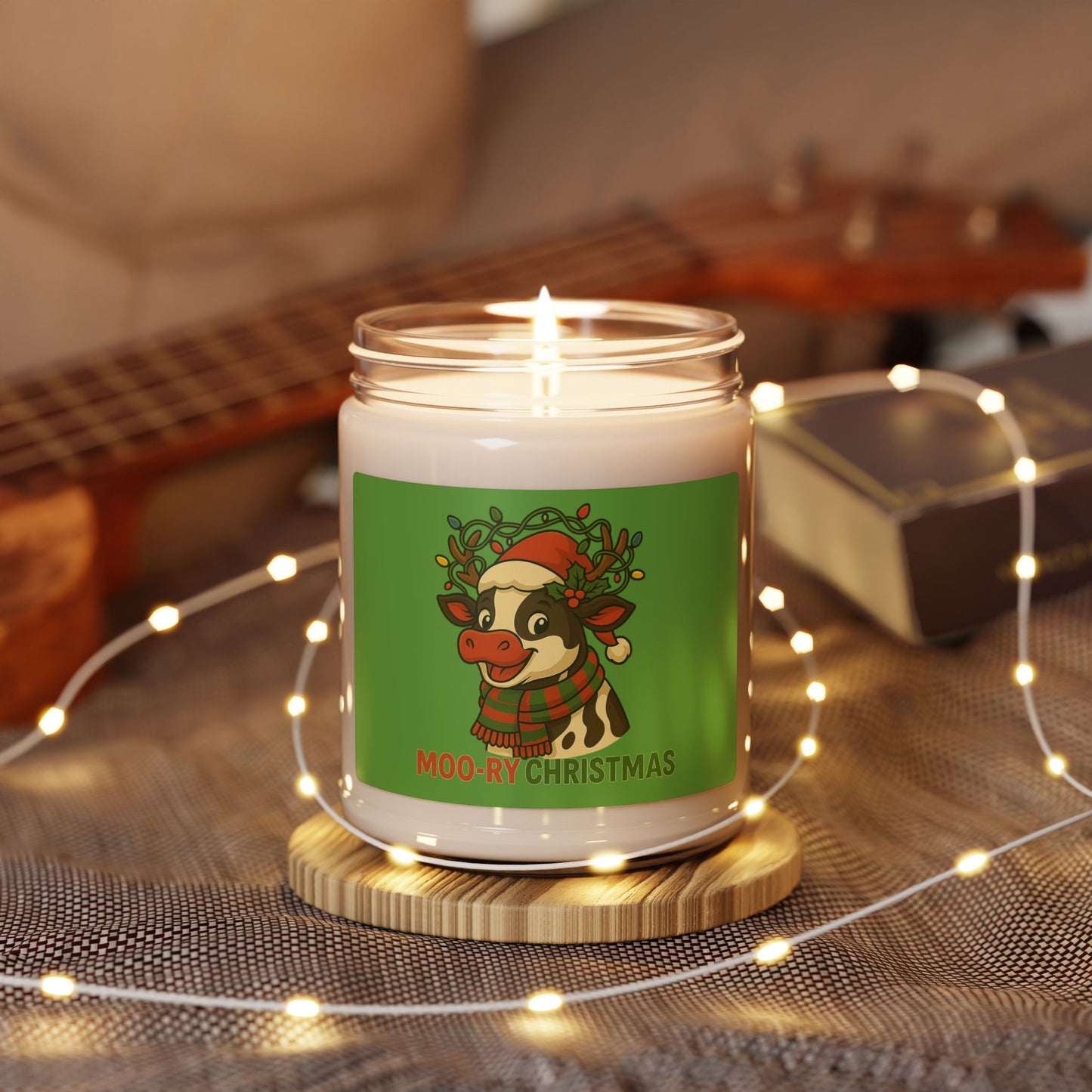 Moo-ry Christmas - Candle