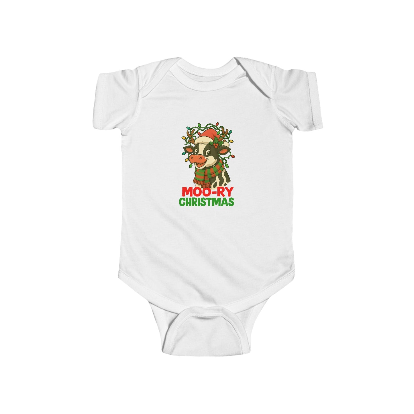 Moo-ry Christmas - Baby Onesie