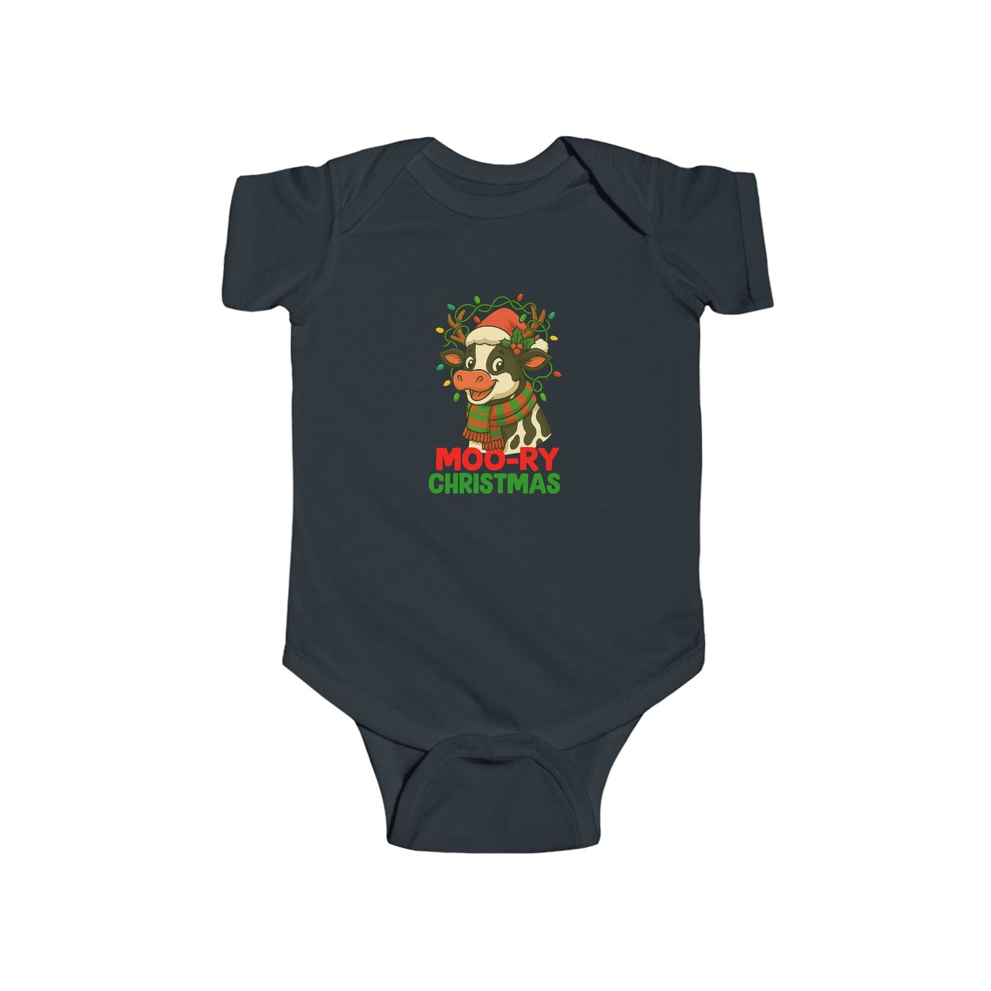 Moo-ry Christmas - Baby Onesie