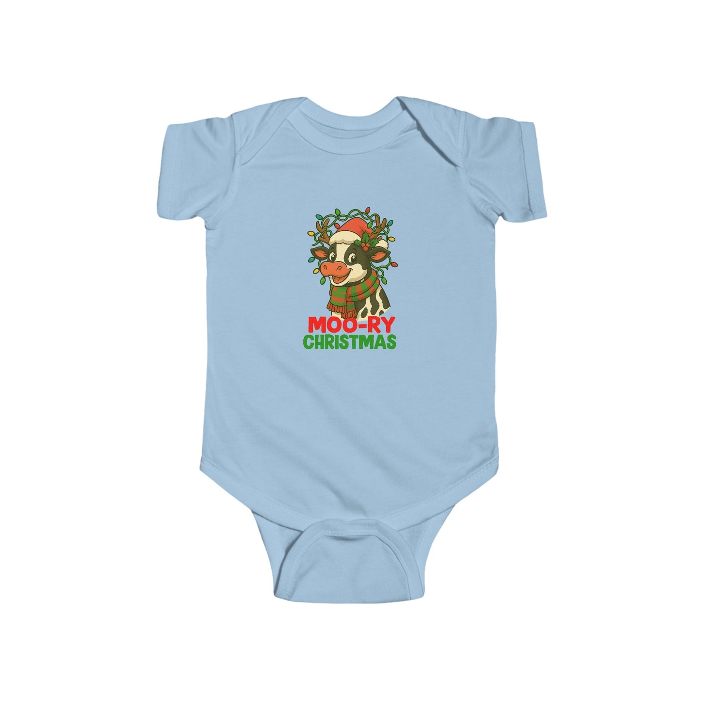 Moo-ry Christmas - Baby Onesie
